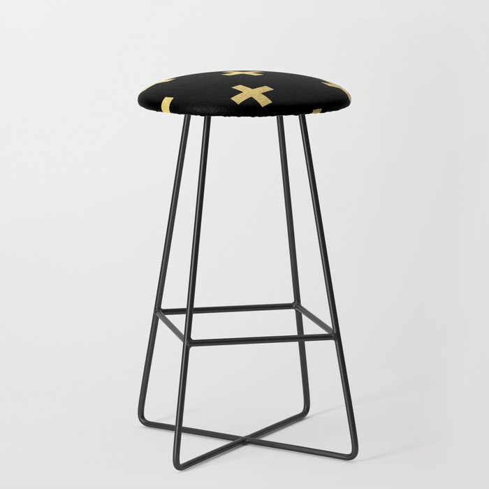 Crosses - gold Stool Gallery Image 1