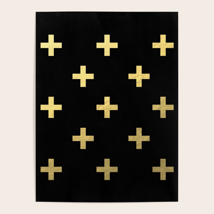 Crosses - gold Poster Gallery Image 4
