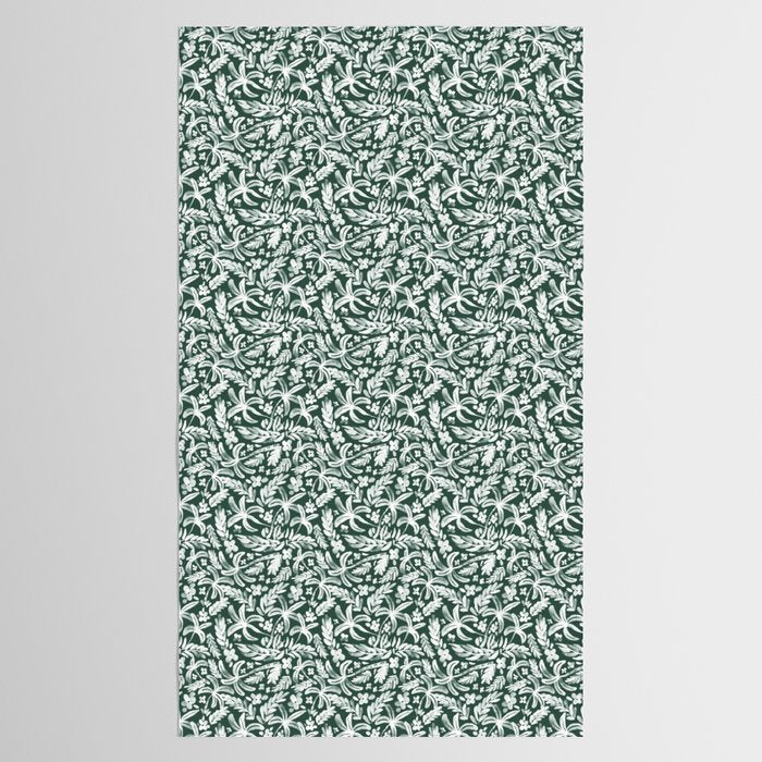 Greenish Tropical Palm Breeze Tablecloth Gallery Image 2