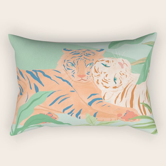 Easy Tigers Rectangular Pillow Gallery Image 2