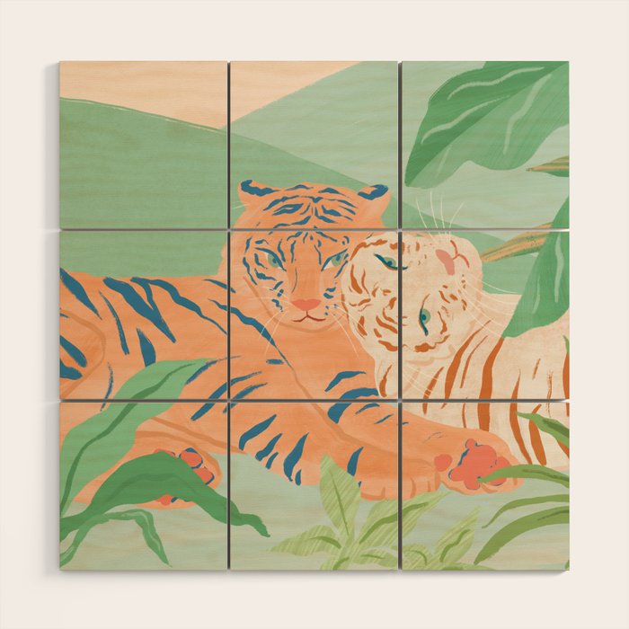 Easy Tigers Wood Wall Art Gallery Image 1