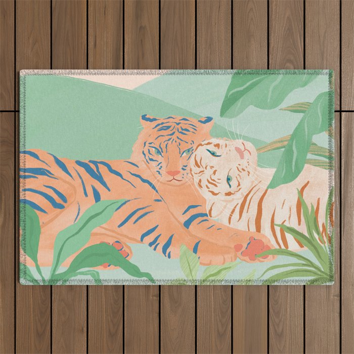 Easy Tigers Outdoor Rug Gallery Image 1
