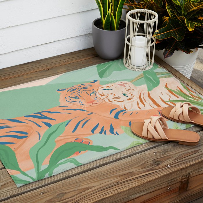 Easy Tigers Outdoor Rug Gallery Image 2