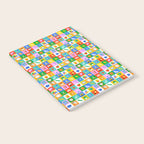 Colorful back to school geometric mosaic pattern Notebook Gallery Image 2
