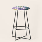 Abstract Block Mosaic R Stool Gallery Image 1