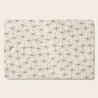 Stella - Atomic Age Mid Century Modern Starburst Pattern in Charcoal Gray and Almond Cream Cutting Board Gallery Image 1