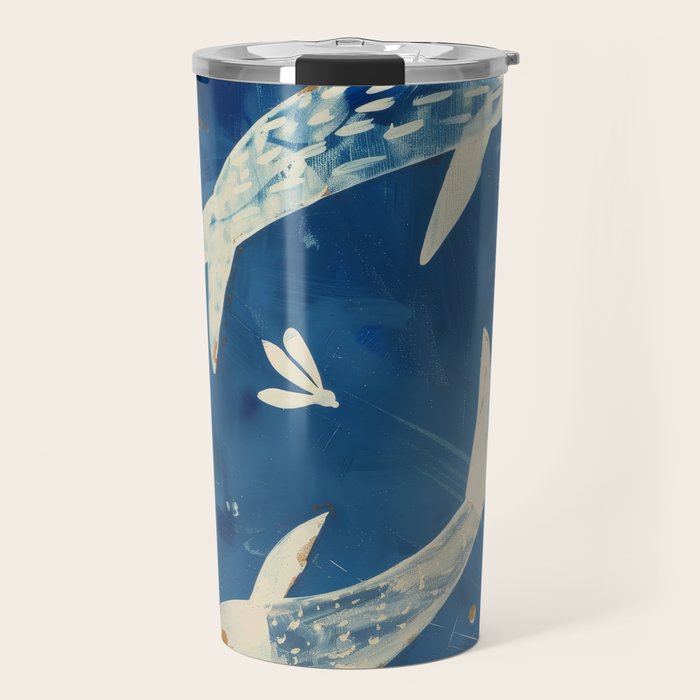 Zen Pond Art Travel Mug Gallery Image 1