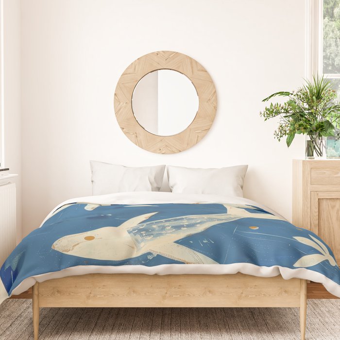 Zen Pond Art Duvet Cover Gallery Image 3