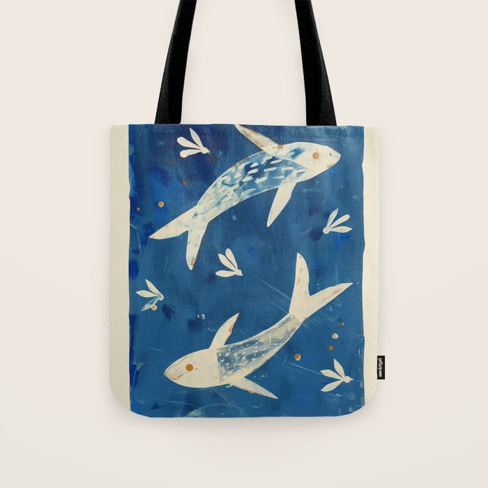 Zen Pond Art Tote Bag Gallery Image 1