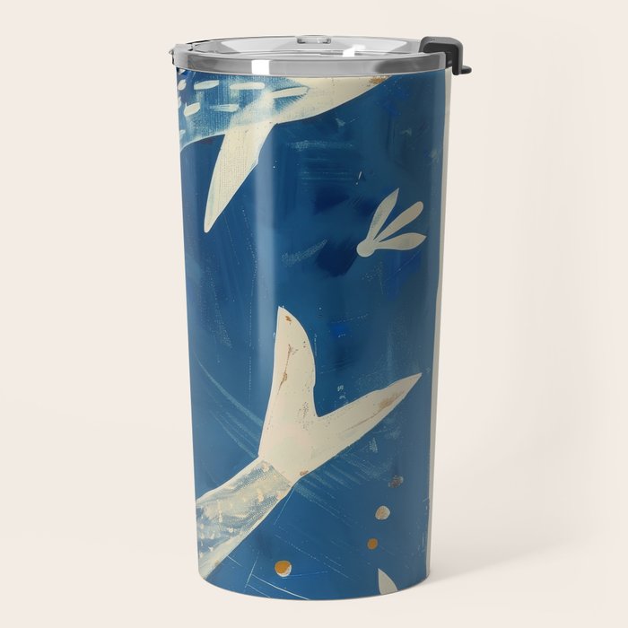 Zen Pond Art Travel Mug Gallery Image 2
