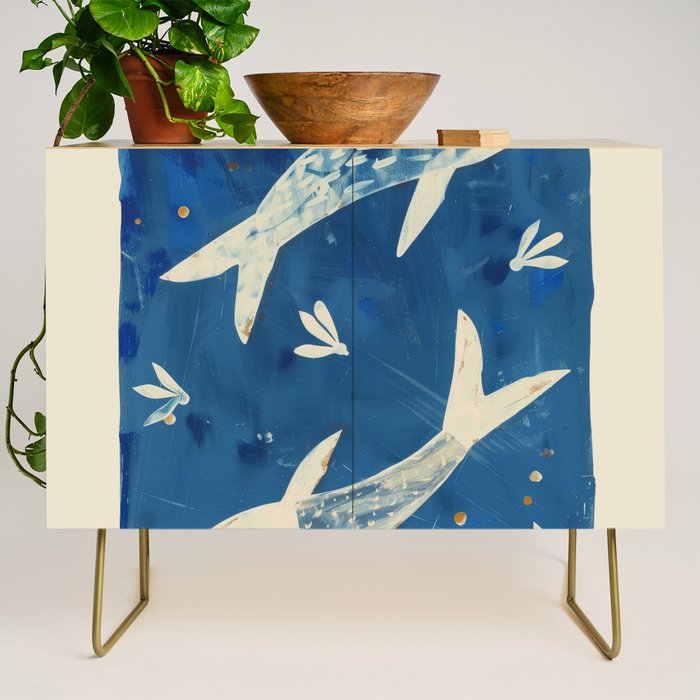 Zen Pond Art Credenza Gallery Image 1