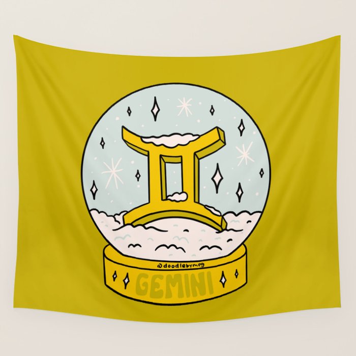Gemini Snow Globe Wall Tapestry Gallery Image 4