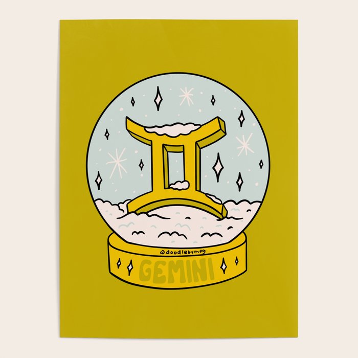 Gemini Snow Globe Poster Gallery Image 4