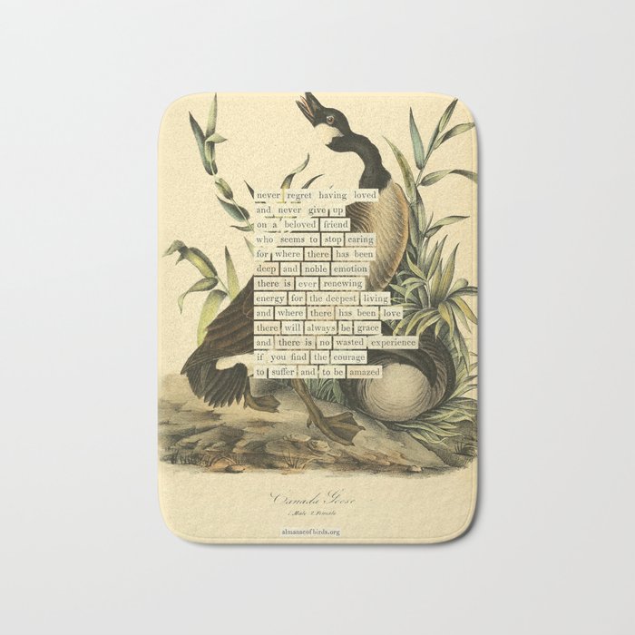 Bird Divinations: Canada goose (about: almanacofbirds.org) Bath Mat Gallery Image 1