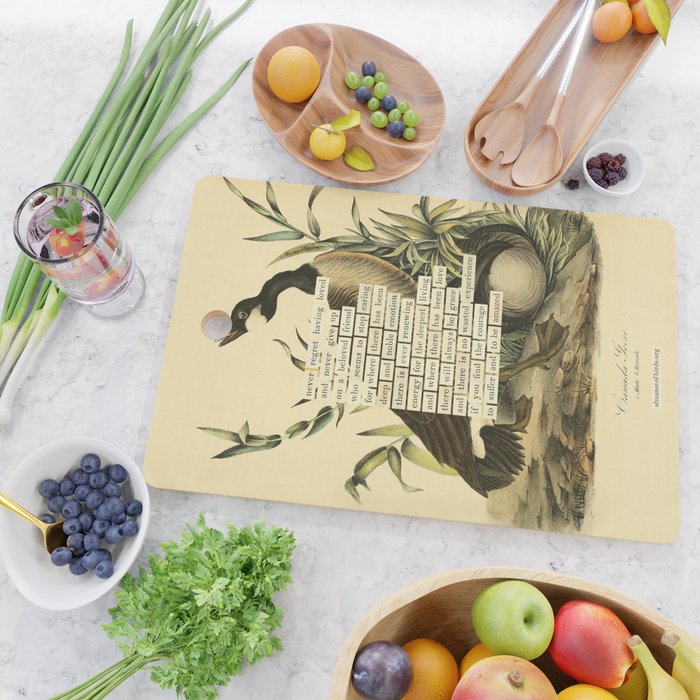 Bird Divinations: Canada goose (about: almanacofbirds.org) Cutting Board Gallery Image 2