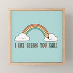 I like seeing you smile Mini Art Print Gallery Image 1