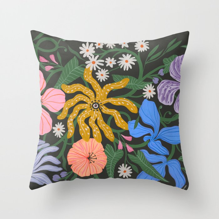 Merrick Floral Throw Pillow Gallery Image 1