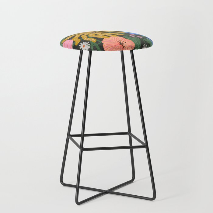 Merrick Floral Stool Gallery Image 1