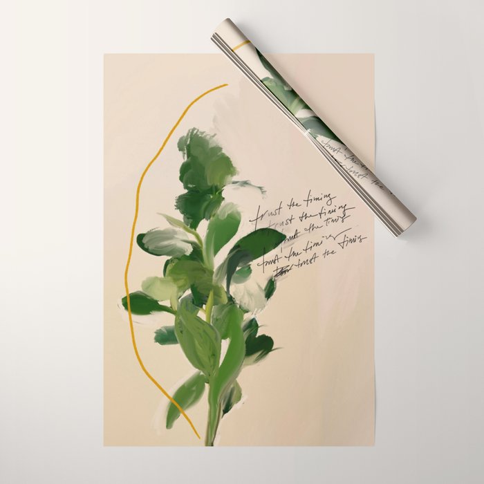 "Trust The Timing." Wrapping Paper Gallery Image 1