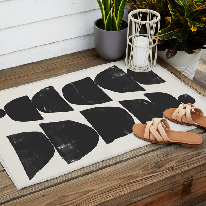 Minimal Plant Outdoor Rug Gallery Image 2