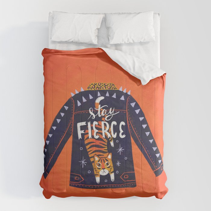 Stay Fierce Tiger Jacket Comforter Gallery Image 6