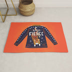Stay Fierce Tiger Jacket Rug Gallery Image 1