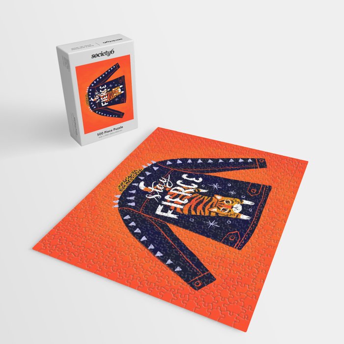 Stay Fierce Tiger Jacket Jigsaw Puzzle Gallery Image 2
