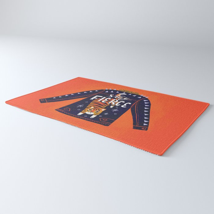 Stay Fierce Tiger Jacket Rug Gallery Image 3