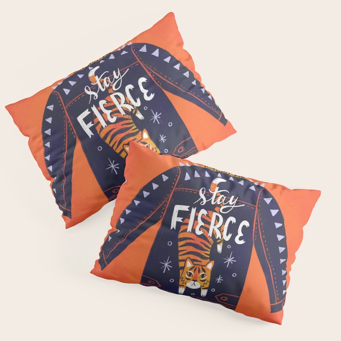 Stay Fierce Tiger Jacket Pillow Sham Gallery Image 3