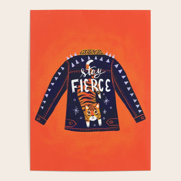 Stay Fierce Tiger Jacket Poster Gallery Image 4