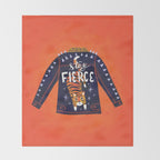 Stay Fierce Tiger Jacket Throw Blanket Gallery Image 2