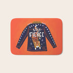 Stay Fierce Tiger Jacket Bath Mat Gallery Image 1