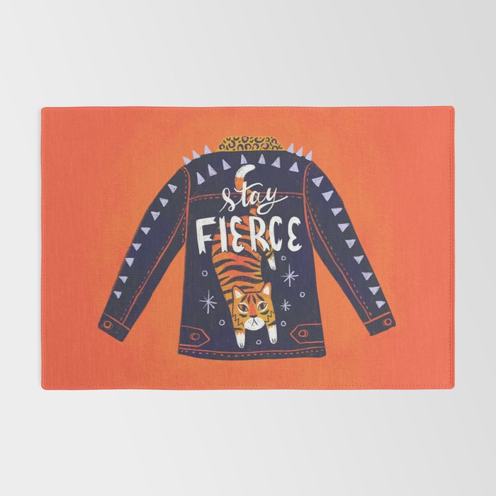 Stay Fierce Tiger Jacket Rug Gallery Image 2