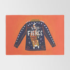 Stay Fierce Tiger Jacket Rug Gallery Image 2