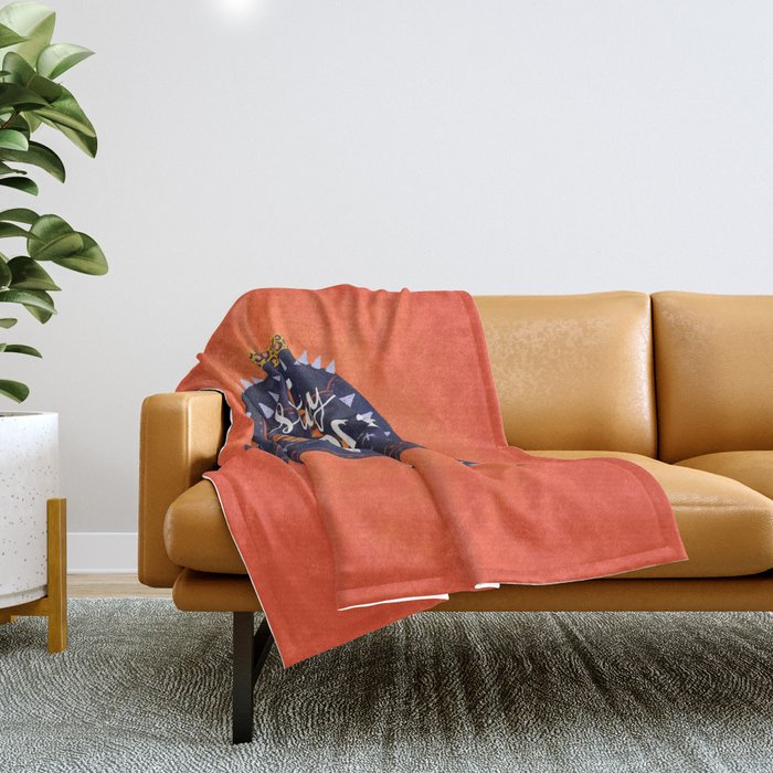 Stay Fierce Tiger Jacket Throw Blanket Gallery Image 1