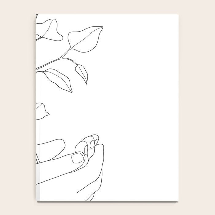 Minimal Hand Holding the Branch II Notebook Gallery Image 4