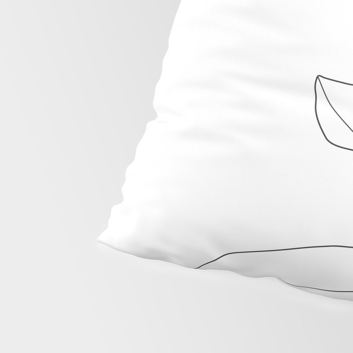 Minimal Hand Holding the Branch II Pillow Sham Gallery Image 4