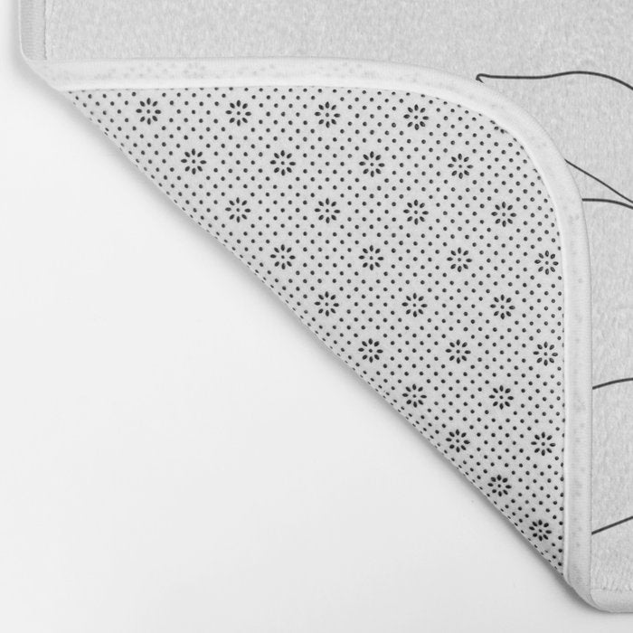 Minimal Hand Holding the Branch II Bath Mat Gallery Image 2