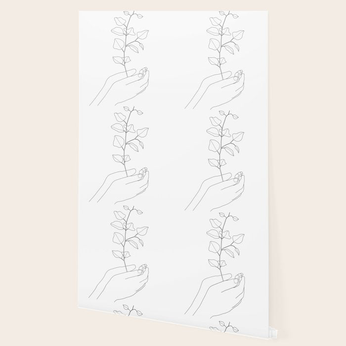 Minimal Hand Holding the Branch II Wallpaper Gallery Image 2