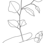 Minimal Hand Holding the Branch II Coffee Mug Gallery Image 2