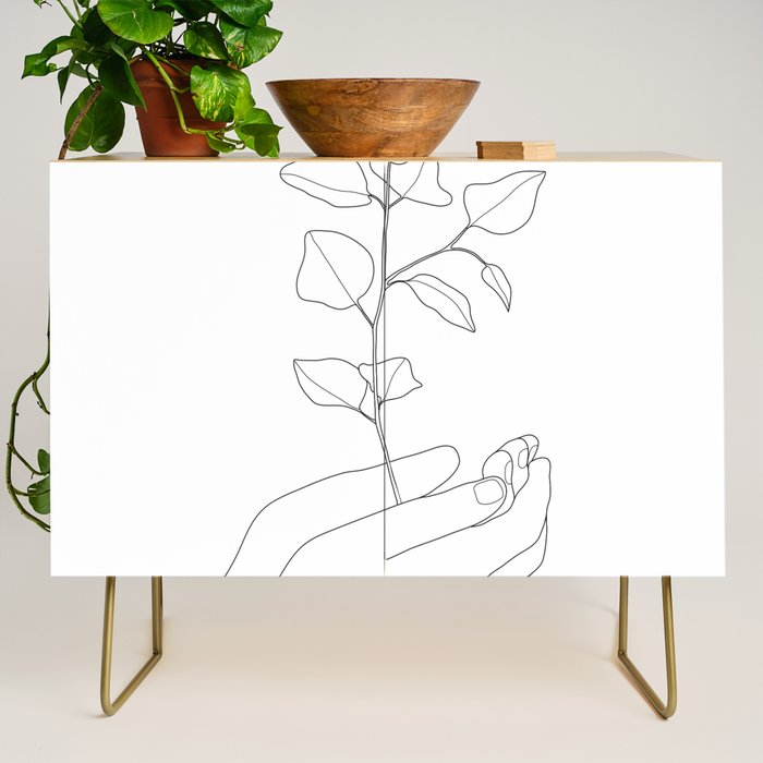 Minimal Hand Holding the Branch II Credenza Gallery Image 1