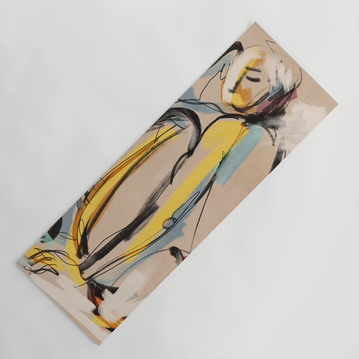 Abstract Female Figure Yoga Mat Gallery Image 1
