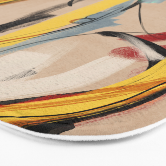 Abstract Female Figure Bath Mat Gallery Image 3