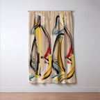 Abstract Female Figure Window Curtain Gallery Image 3