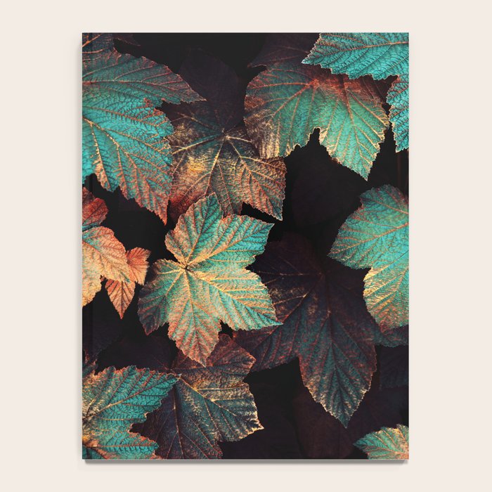 Copper And Teal Leaves Notebook Gallery Image 4