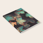 Copper And Teal Leaves Notebook Gallery Image 2
