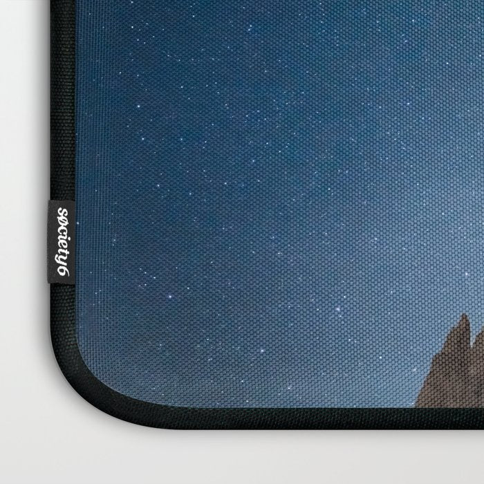Vajolet Towers at Night with the Milky Way - Nature and Landscape Photography Laptop Sleeve Gallery Image 3