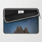 Vajolet Towers at Night with the Milky Way - Nature and Landscape Photography Laptop Sleeve Gallery Image 2