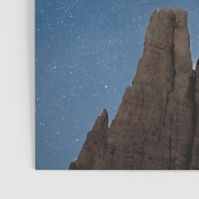 Vajolet Towers at Night with the Milky Way - Nature and Landscape Photography Poster Gallery Image 3