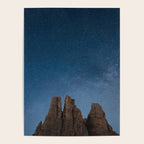 Vajolet Towers at Night with the Milky Way - Nature and Landscape Photography Poster Gallery Image 4